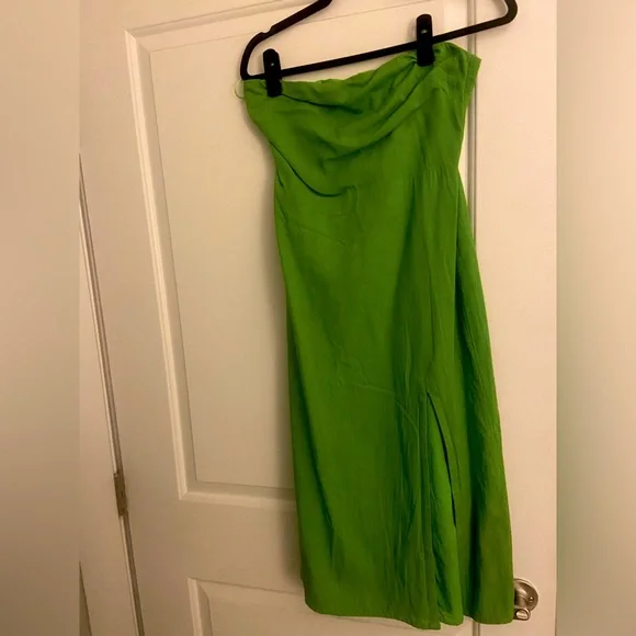sndys green dress SNDYS Tied Up Knit Dress Green